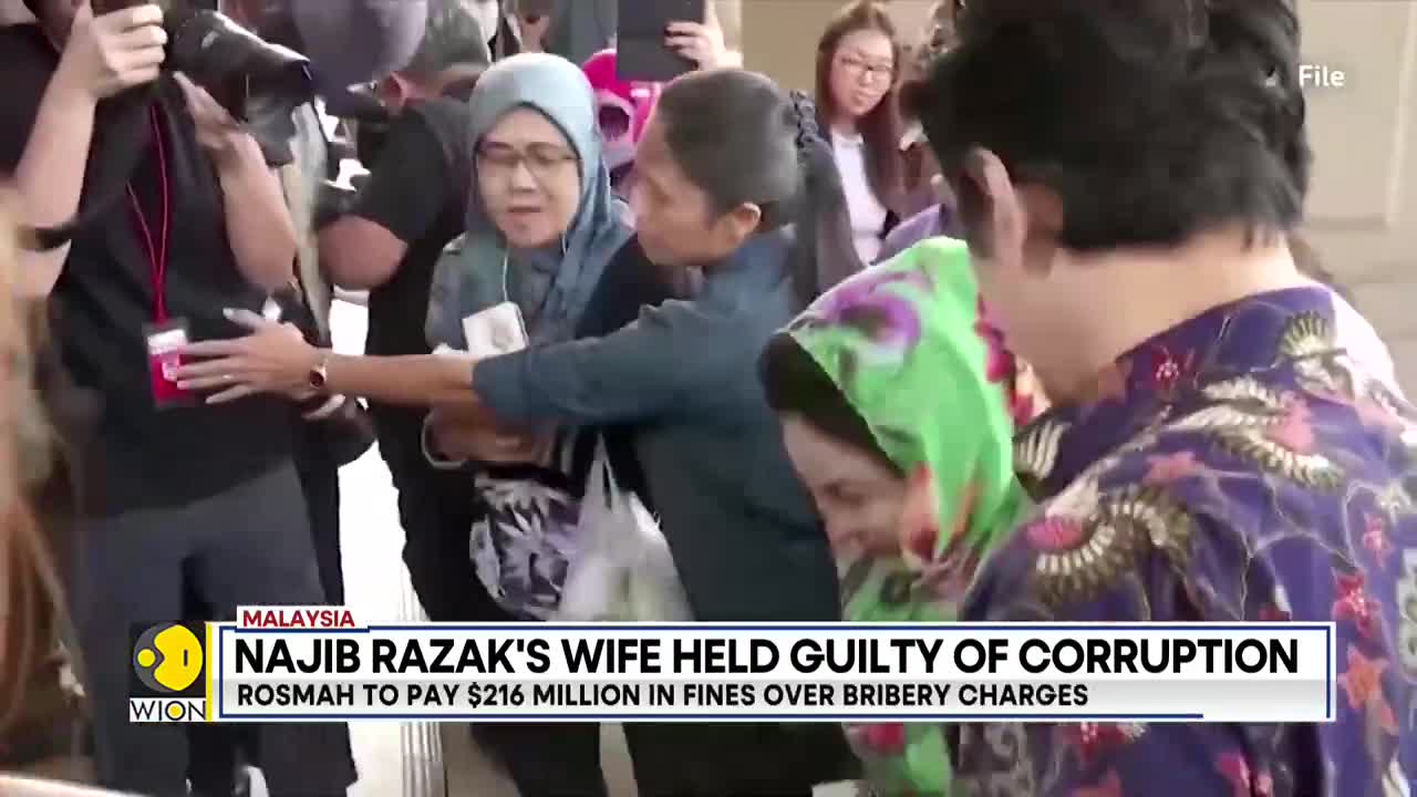 Malaysia's former PM Najib Razak's wife gets 10 years jail for corruption| Latest English News| WION