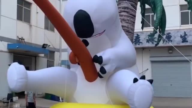 Do you like our inflatable Unlucky bear _