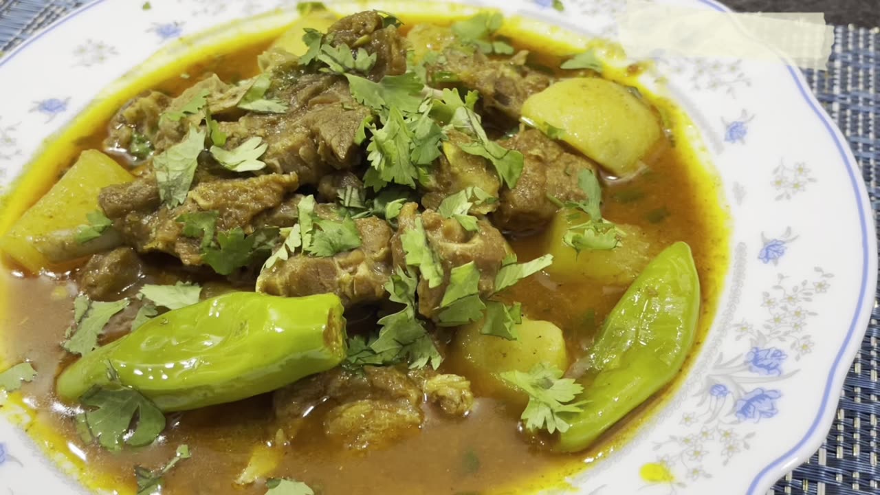 Aloo gosht|Easy recipe|By meri tasty recipes