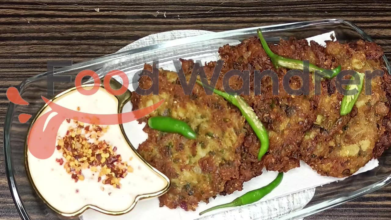 Vegetable Chappli Kabab/ New Style chappli kabab by FOOD WANDERER