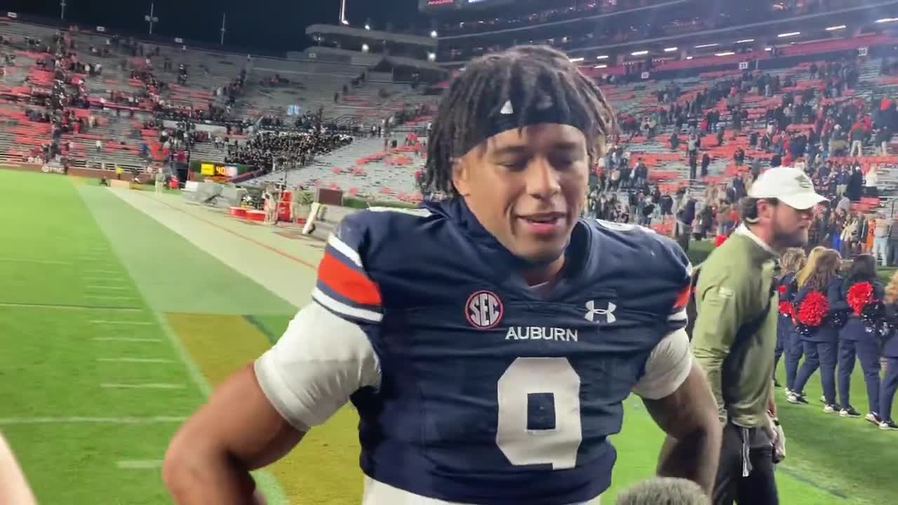 Robby Ashford after Auburn's win over Texas A&M