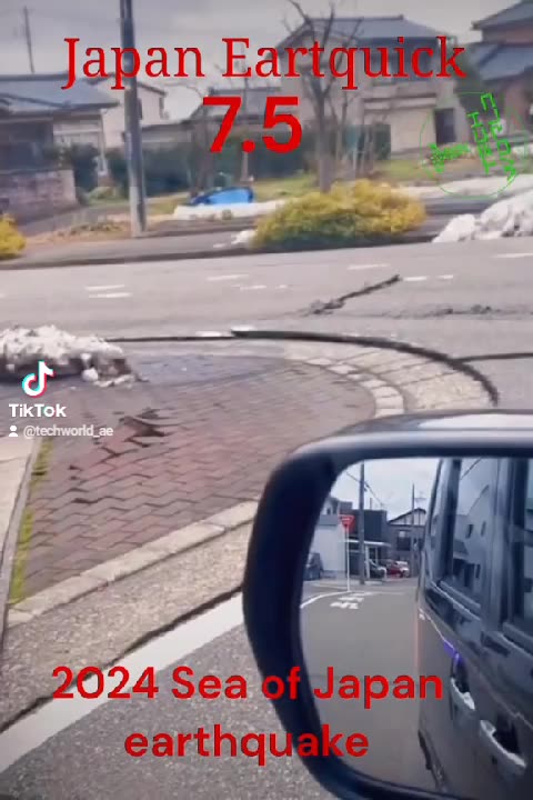 Earthquake in Japan 😭😭 7.5