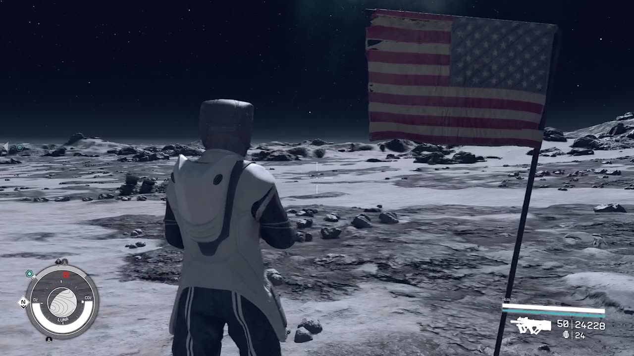 The original moon landing on Starfield!!