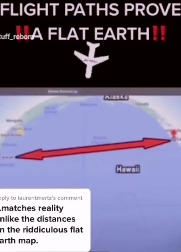 FLIGHT PATH PROVE A "FLAT EARTH"