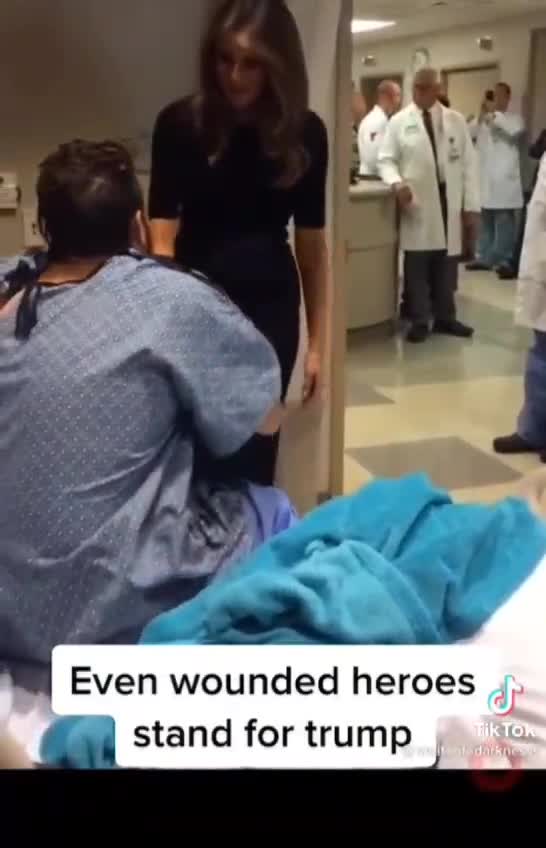 The wounded STAND for Trump