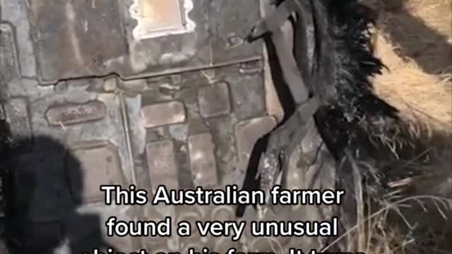 This Australian farmer found a very unusual object on his farm. It turns out,