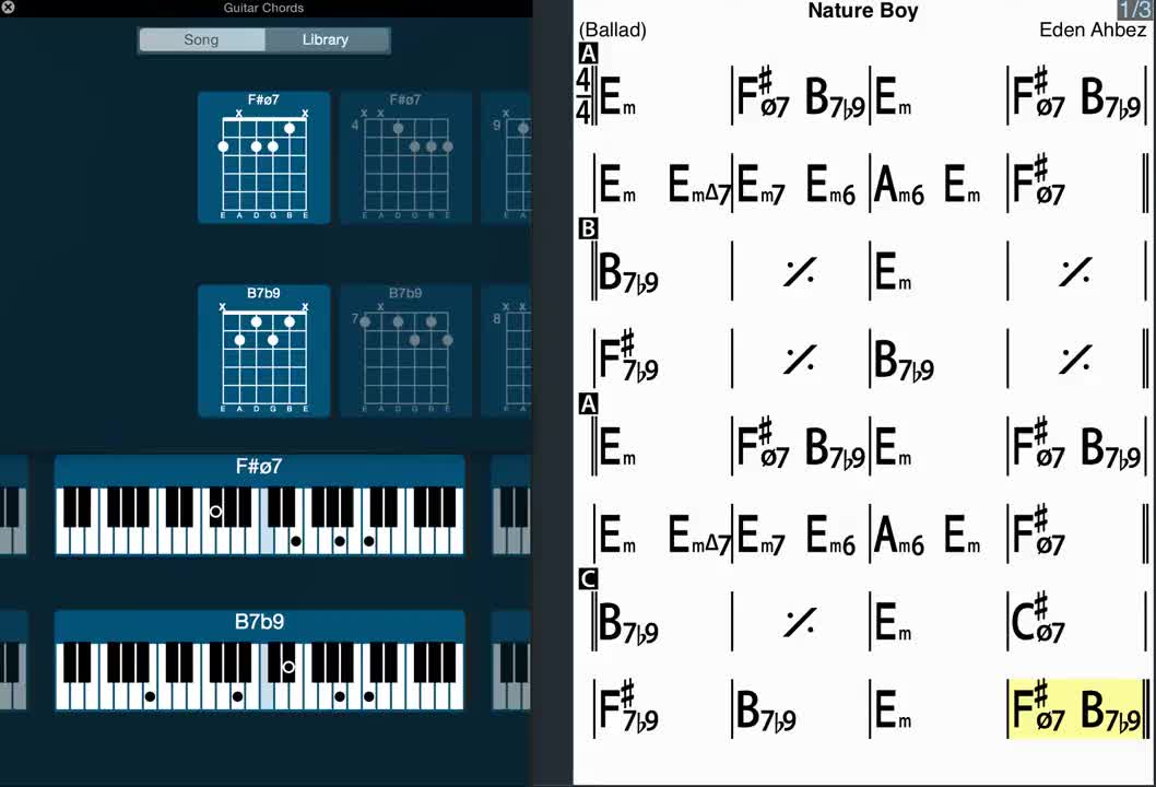 Nature Boy - iReal Pro - Jazz Tutorial