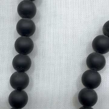 Handmade Unique 30” Necklace with Jade Dragon Pendant, Onyx, Crystals