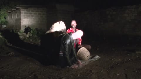 Hyena feeding in Harar