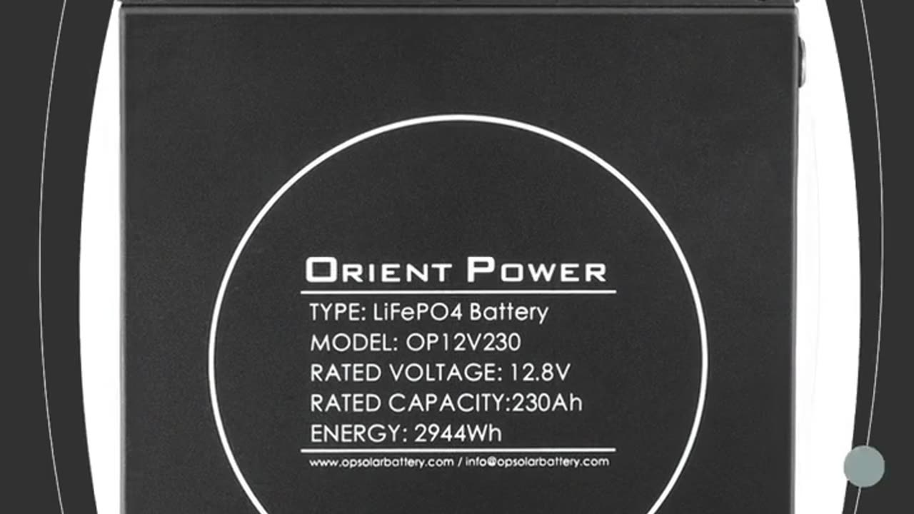 12V 230Ah LiFePO4 Lithium Iron Phosphate Battery Pack