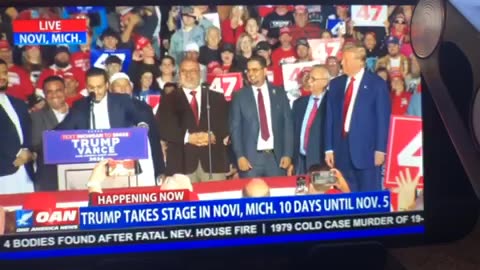 🦅 OANN Dearborn Hts mayor endorsement of president Donald Trump to Michigan rally