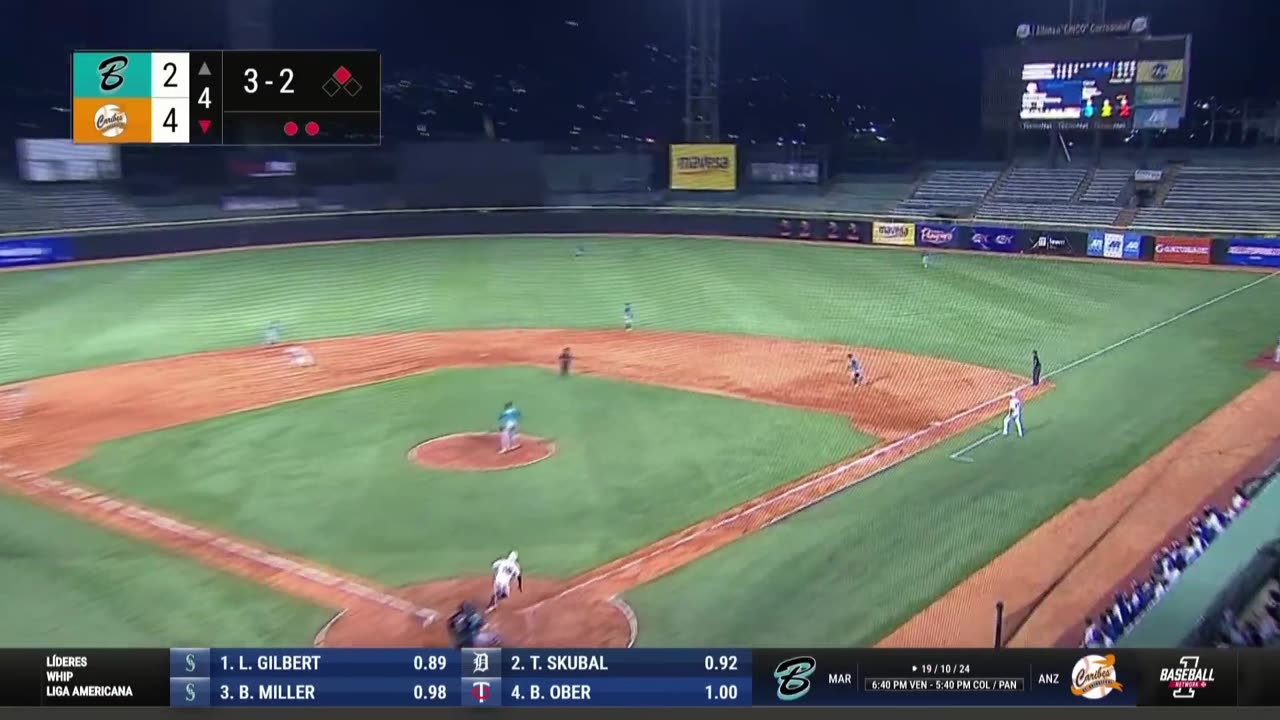 LVBP EN VIVO Bravos de Margarita vs Caribes de Anzoátegui 19 OCT 2024