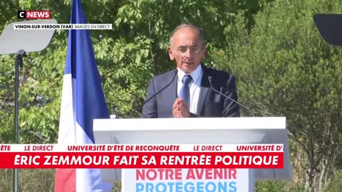 L'intégralité du discours d'Eric Zemmour au meeting de l'Université d'Été de Reconquête