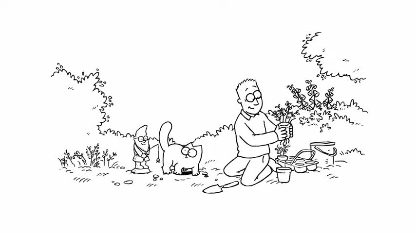 Flower Bed - Simon's Cat SHORTS #30