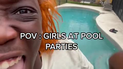 Girl at Pool Parties