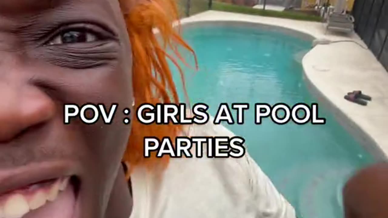 Girl at Pool Parties