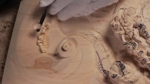 Wood Carving Dragon| To use technic of Japanese traditional wood carving| Woodworking