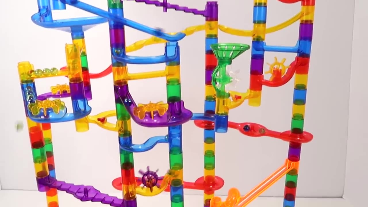 HOW TO BUILD Marble run EXTREME set marble genius mp4