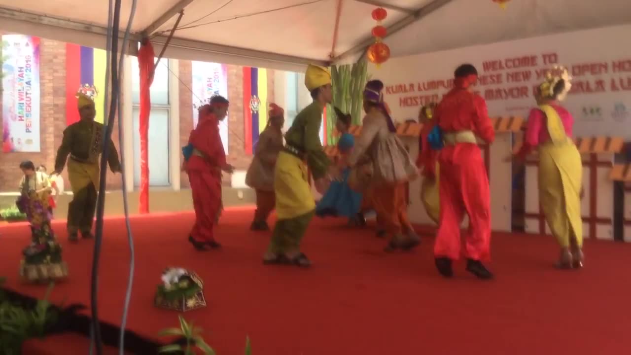 Spectacular Cultural Performance Malay Chinese and Indian Dance Fusion