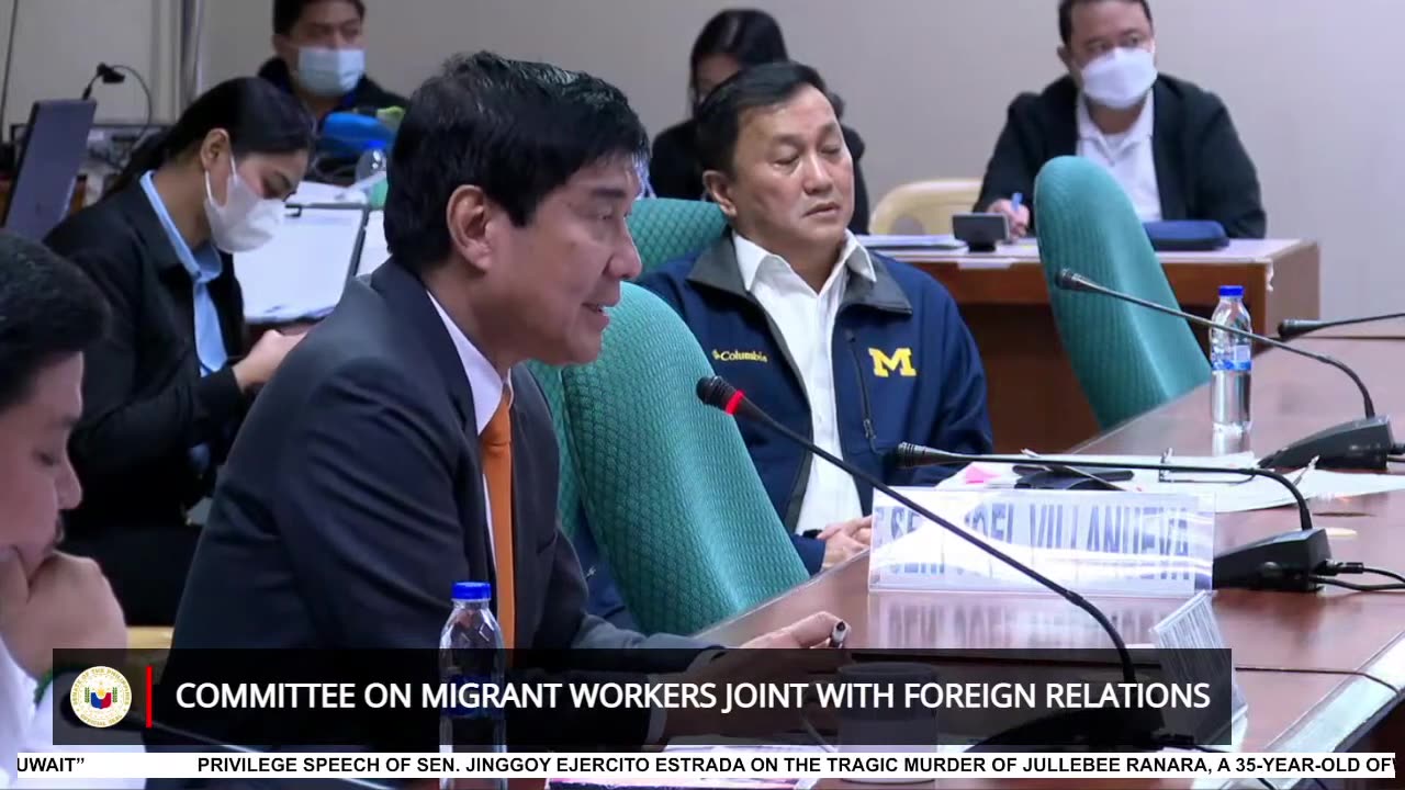 Philippine Committee Hearing on Migrant Workers
