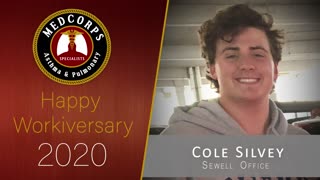 Happy 3 year work anniversary to Cole.