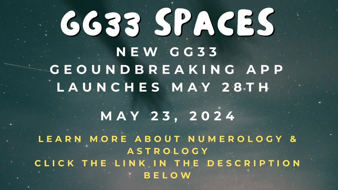 GG33 Spaces: NEW GG33 GEOUNDBREAKING APP LAUNCHES MAY 28TH - GAME CHANGER