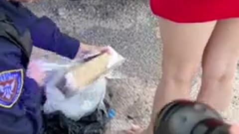 Cop's reaction when he SEES what's INSIDE! (For Entertainment Purposes Only)