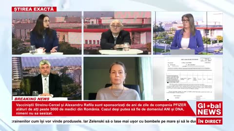 Global News - Vacciniștii Streinu-Cercel și Alexandru Rafila sponsorizați de Pfizer Apr 2023