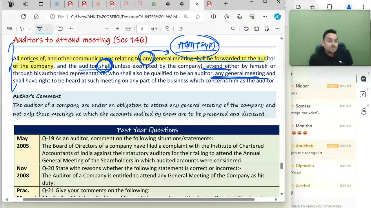 Accounts of companies Part-7