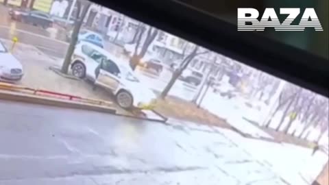 🔥☠️ Video of the car explosion that killed the head of Olenivka colony Sergey