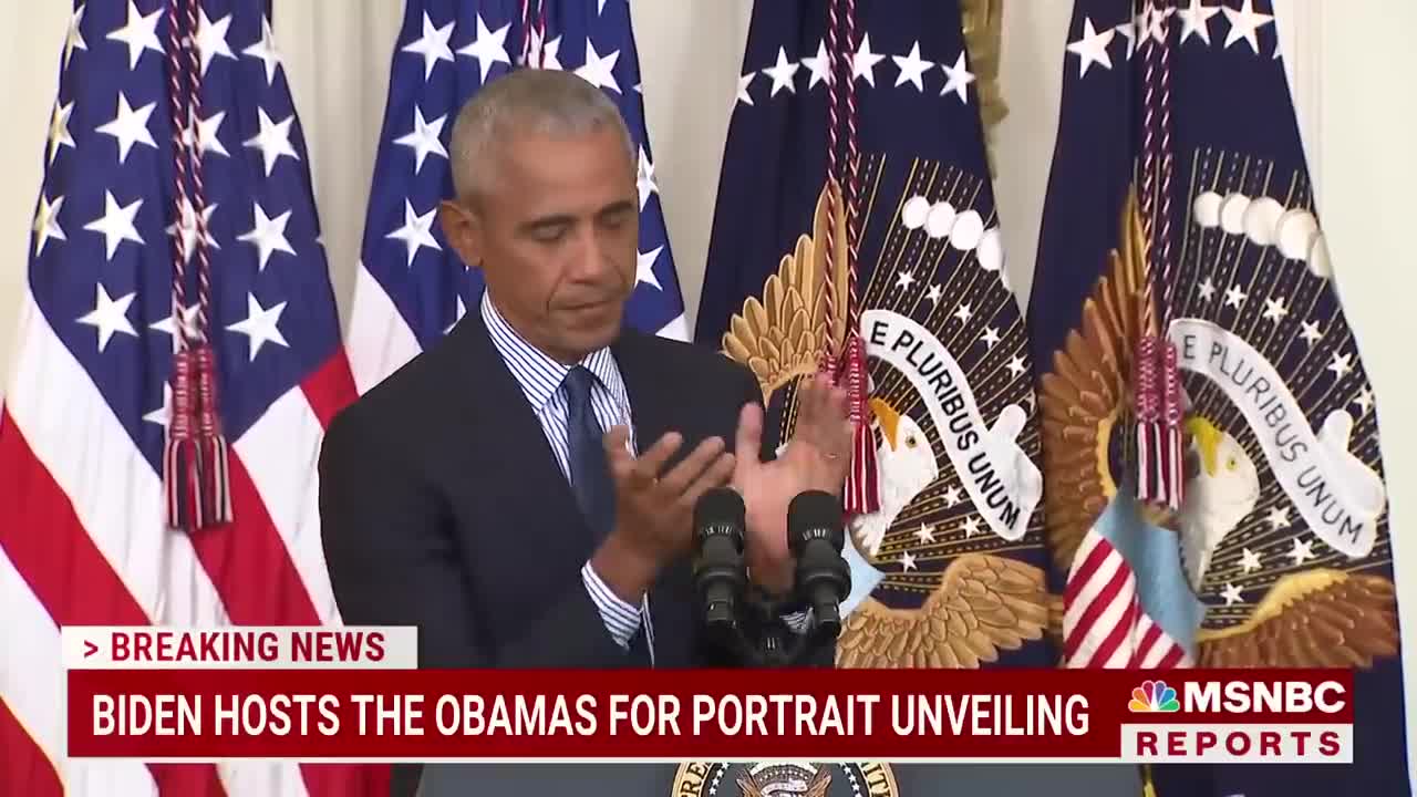 Barack Obama Thanks Biden For 'Faith In Our Democracy' At White House Portrait Unveiling