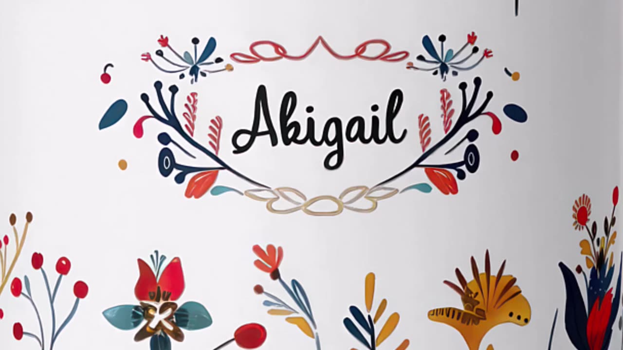 Personalized Floral Mug: Perfect Gift for Abigail! 🌸✨ #CustomMug #FloralGift