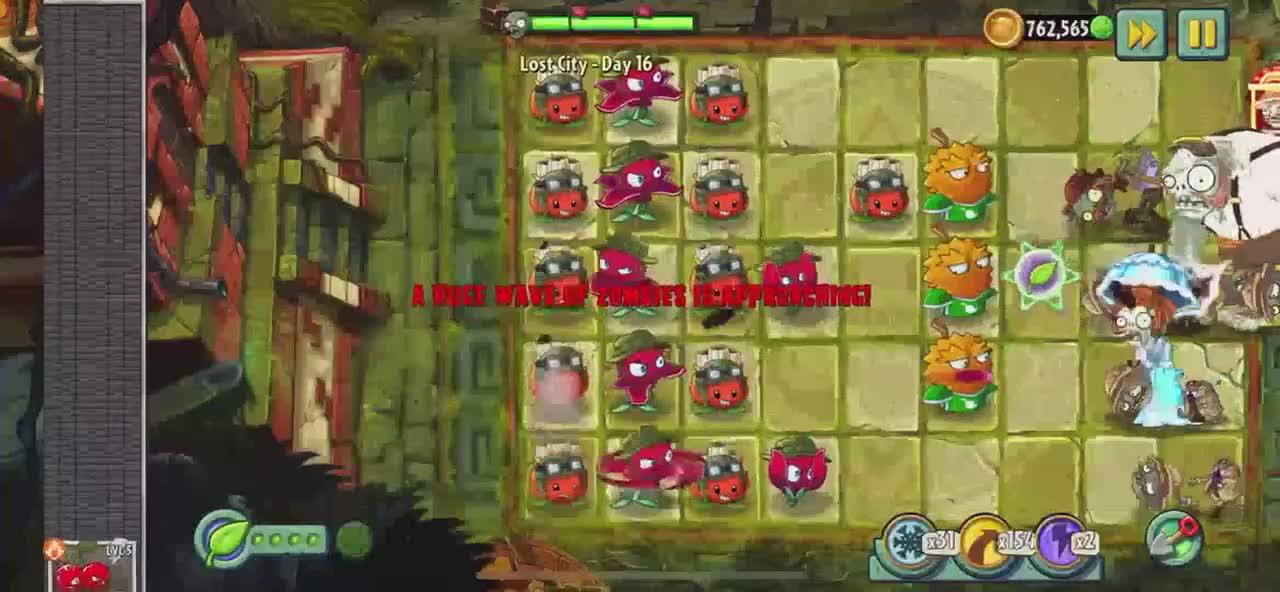 Plants vs Zombies 2 Lost City - Day 16