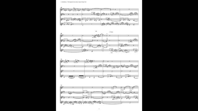 J.S. Bach - Well-Tempered Clavier: Part 2 - Fugue 10 (Clarinet Quartet)