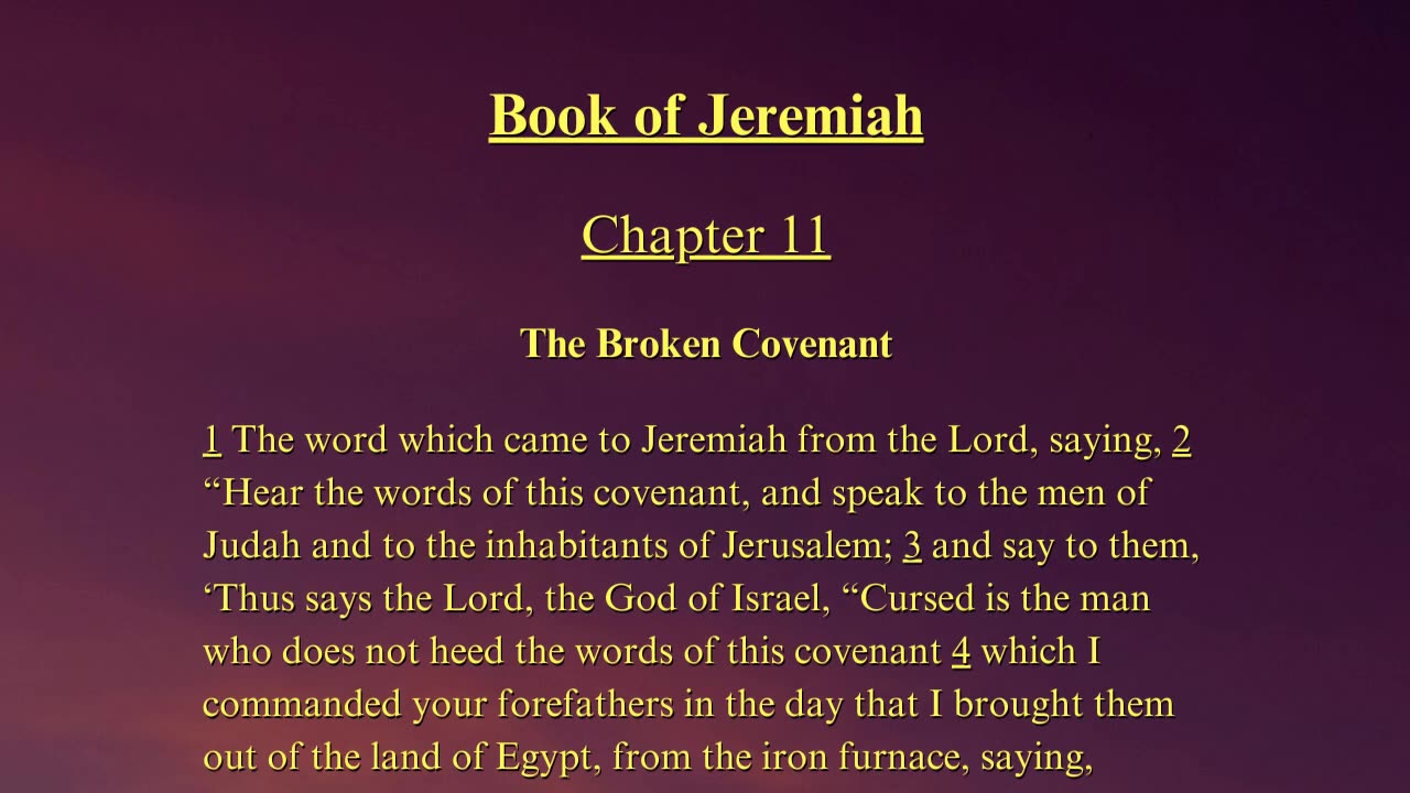 Christian Meme Video: Jeremiah Chapter 11 (06/30/2024)