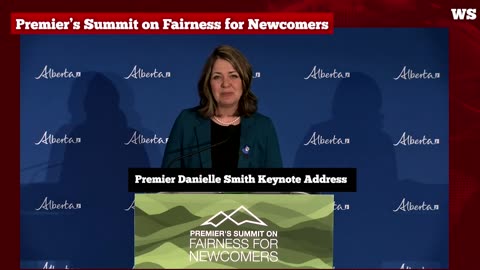 Smith says she is proud of increasing immigration to Alberta