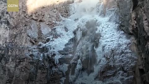 Snow-capped mountains present breathtaking views in central China