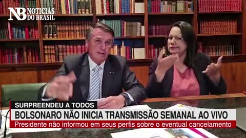 Bolsonaro surpreende e tradicional Live Semanal não é transmitida