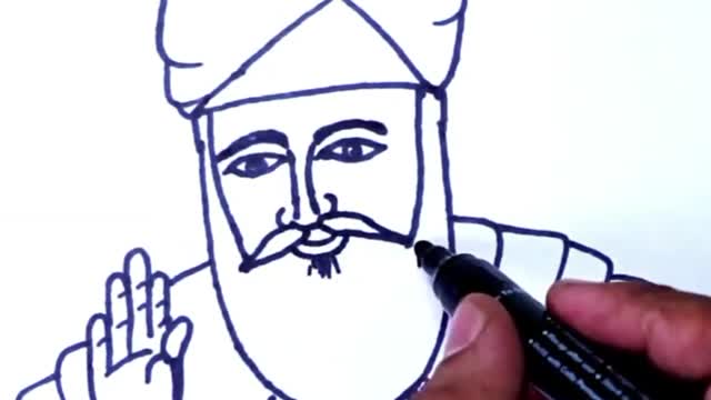 Guru Nanak Ji Drawing