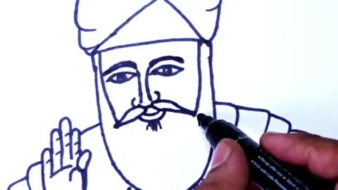 Guru Nanak Ji Drawing