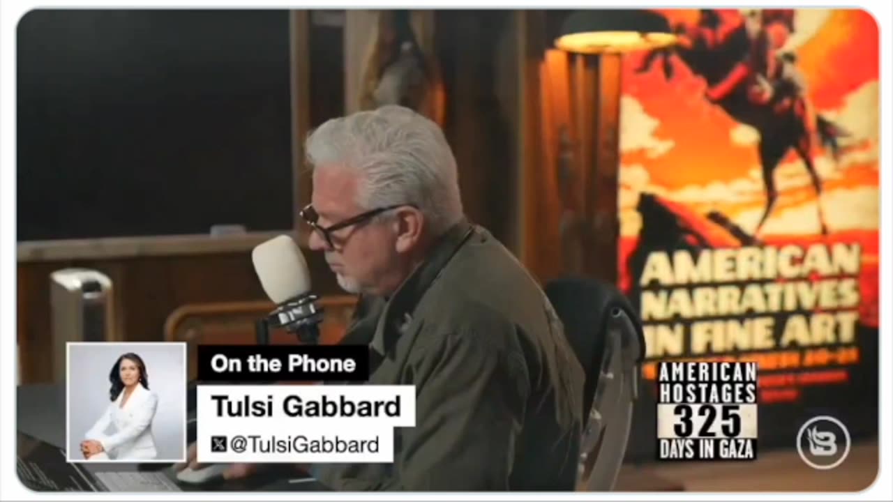@ShadowofEzra (X) : Glenn Beck And Tulsi Gabbard Has A Quick Question - Who's Running The USA