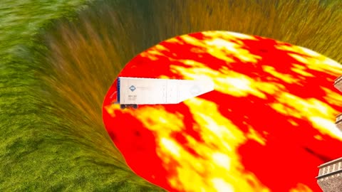 BUS VS RAILWAY TRACK BEAMNG DRIVE CRASHES 🔥