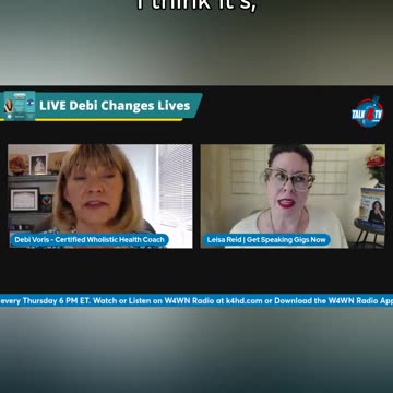Self Description @w4wnradio - Debi Reveals Leisa Reid's Secret to Overcoming Speaker's Kryptonite
