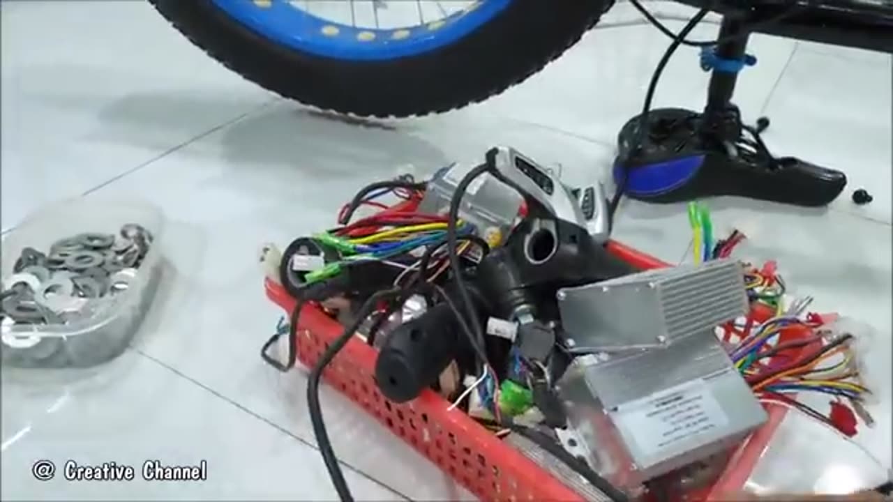 DIY Electric Bike 40km/h Using 350W Reducer Brushless Motor