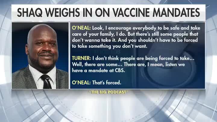 Shaquille O'Neal on vaccine mandates: You shouldn't have to be forced to take something you don't want