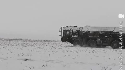 This is the footage of Russian Iskander operational-tactical missile systems’ work