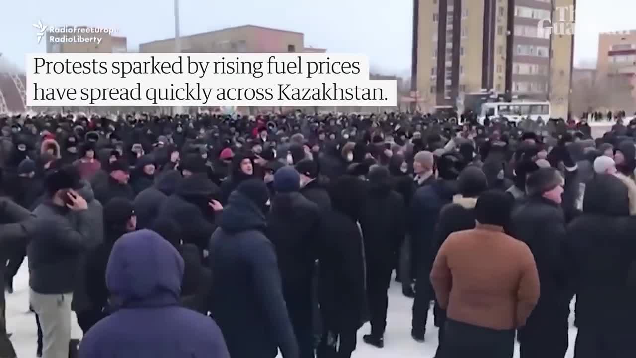 Protests erupt in Kazakhstan over fuel price rise