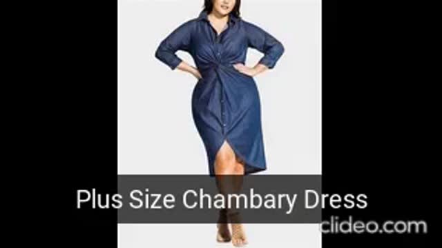 plus size lingerie for curvy women images/ Plus size chambray dress / cocktail dress