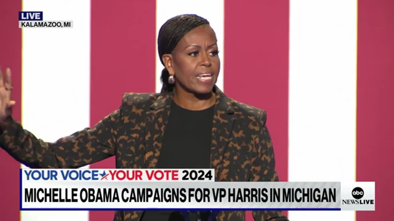 FULL SPEECH_ Michelle Obama rallies for Harris in Michigan