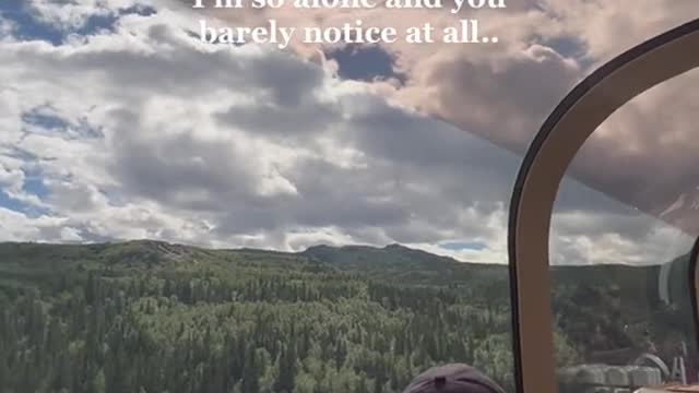 I'm so alone and you barely notice at all..